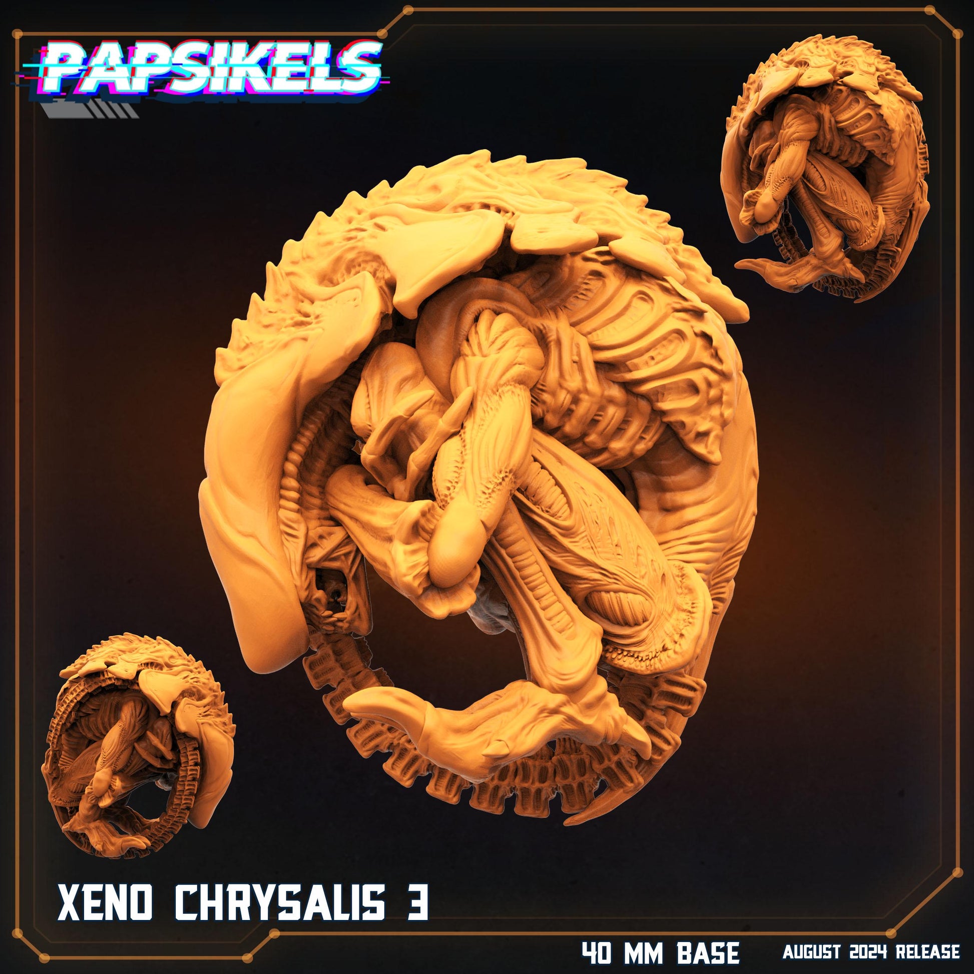 Xeno Chrisalis - Resin Miniature - Tabletop miniature - Fantasy Miniature - 32mm - D&D - Sci-fi Miniature- Papsikel