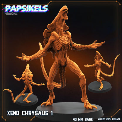 Xeno Chrisalis -  Resin Miniature - Tabletop  miniature - Fantasy Miniature - 32mm - D&D -  Sci-fi Miniature- Papsikel