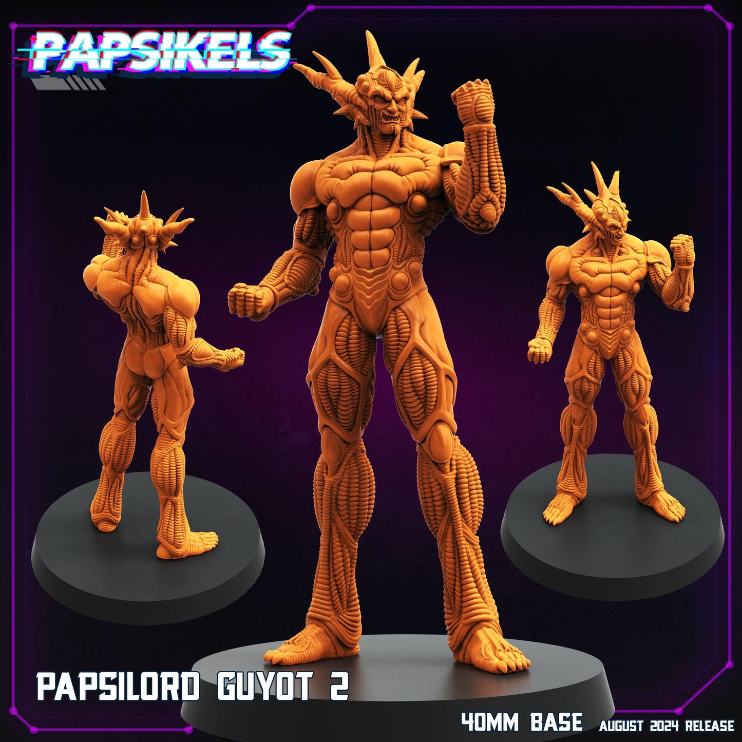 Papsilord Guyot - 3D Printed Miniature - Sci-fi Miniature - Tabletop Miniature - D&D - Papsikel