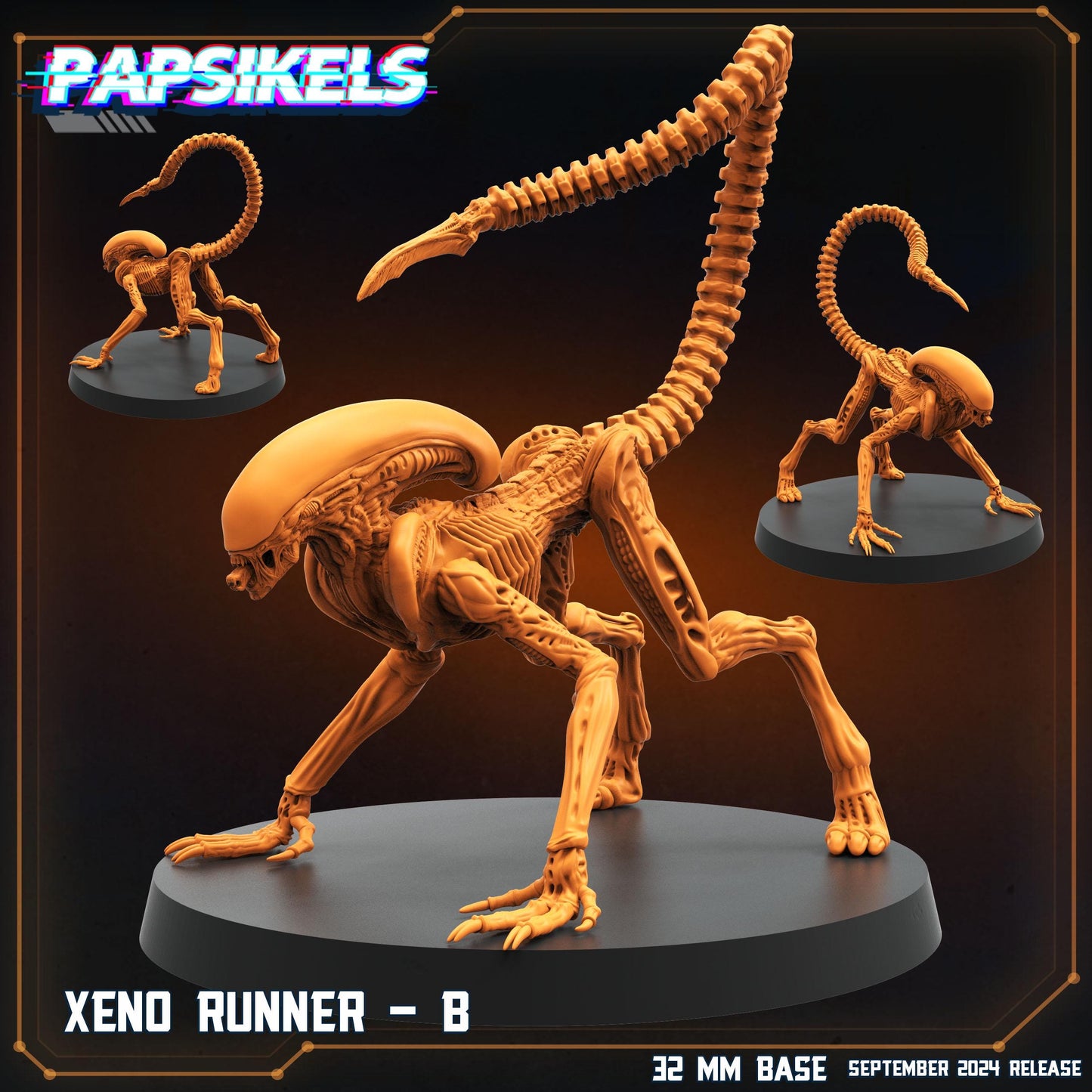 Xenos - Resin Miniature - Tabletop miniature - Fantasy Miniature - 32mm - D&D - Sci-fi Miniature - Papsikel
