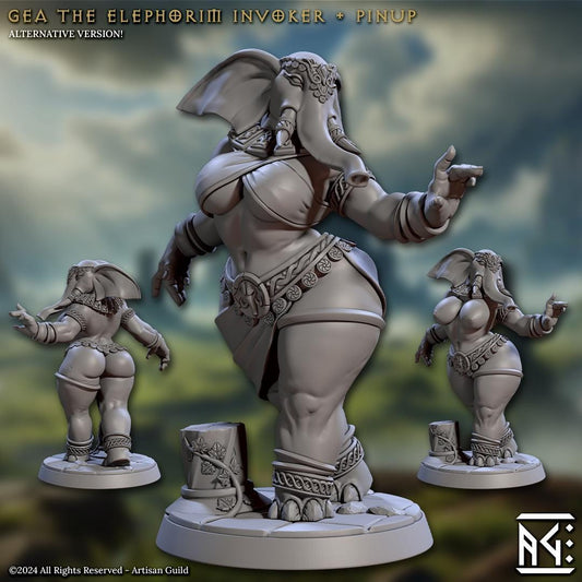 Gea - 3D Printed Miniature - Fantasy Miniature -Tabletop  Miniature - Tabletop Miniature - D&D - Artisan Guild DnD