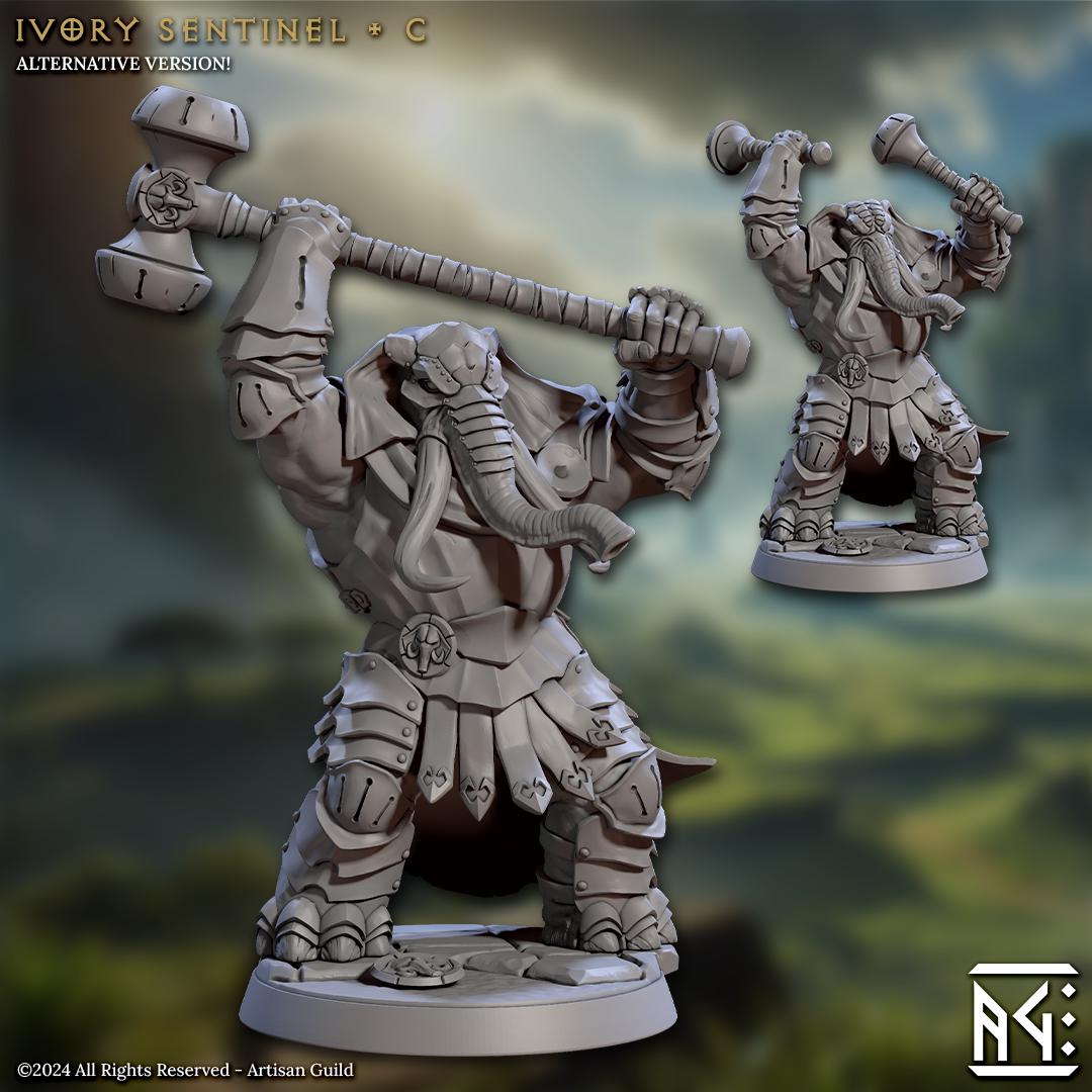 Sentinels - 3D Printed Miniature - Fantasy Miniature -Tabletop  Miniature - Tabletop Miniature - D&D - Artisan Guild DnD