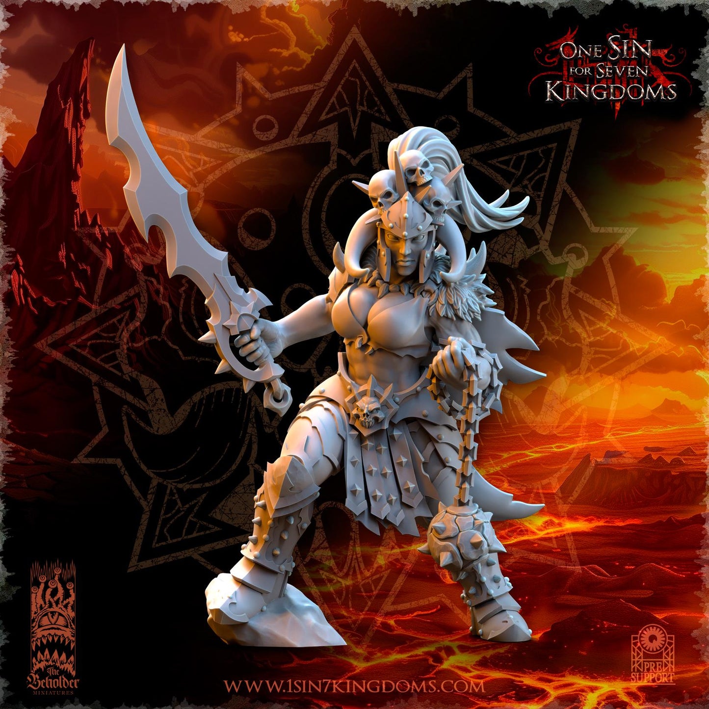 Vilka - 3D Printed Miniature - Fantasy Miniature -Tabletop  Miniature - Tabletop Miniature - D&D -