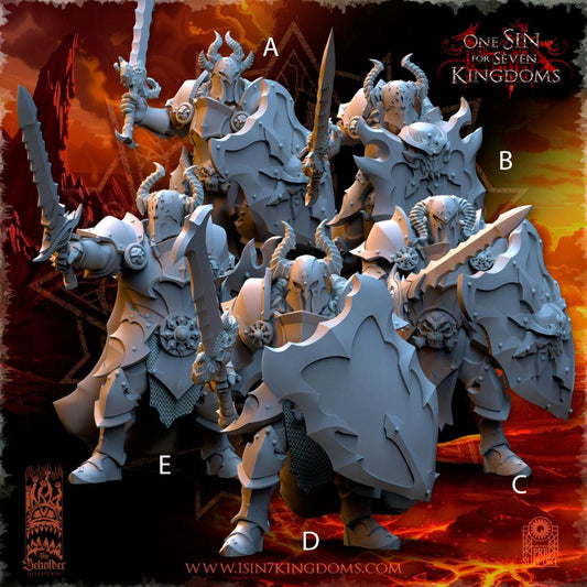 Realms of Mayhem Warriors 2 - 3D Printed Miniature - Fantasy Miniature -Tabletop  Miniature - Tabletop Miniature - D&D - DnD