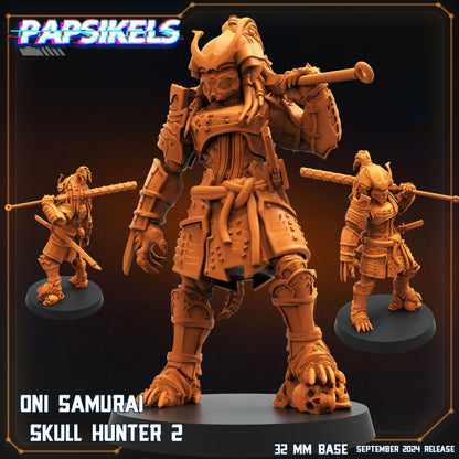 Oni Samurai - Resin Miniature - Tabletop miniature - Fantasy Miniature - 32mm - D&D - Sci-fi Miniature - Papsikel