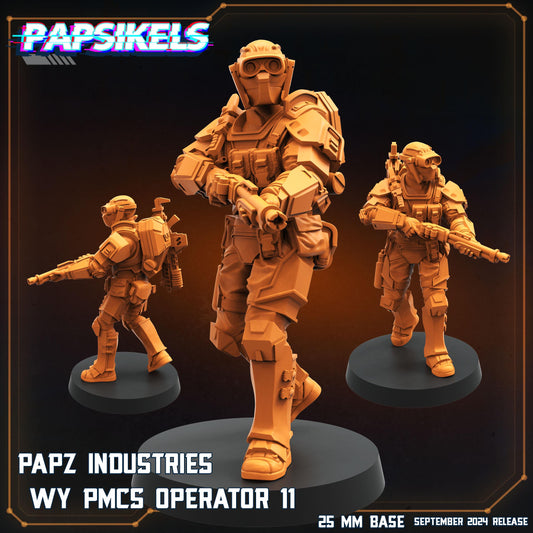 PMC Operator - 3D Printed Miniature - Sci-fi Miniature - Tabletop Miniature - D&D - Papsikel