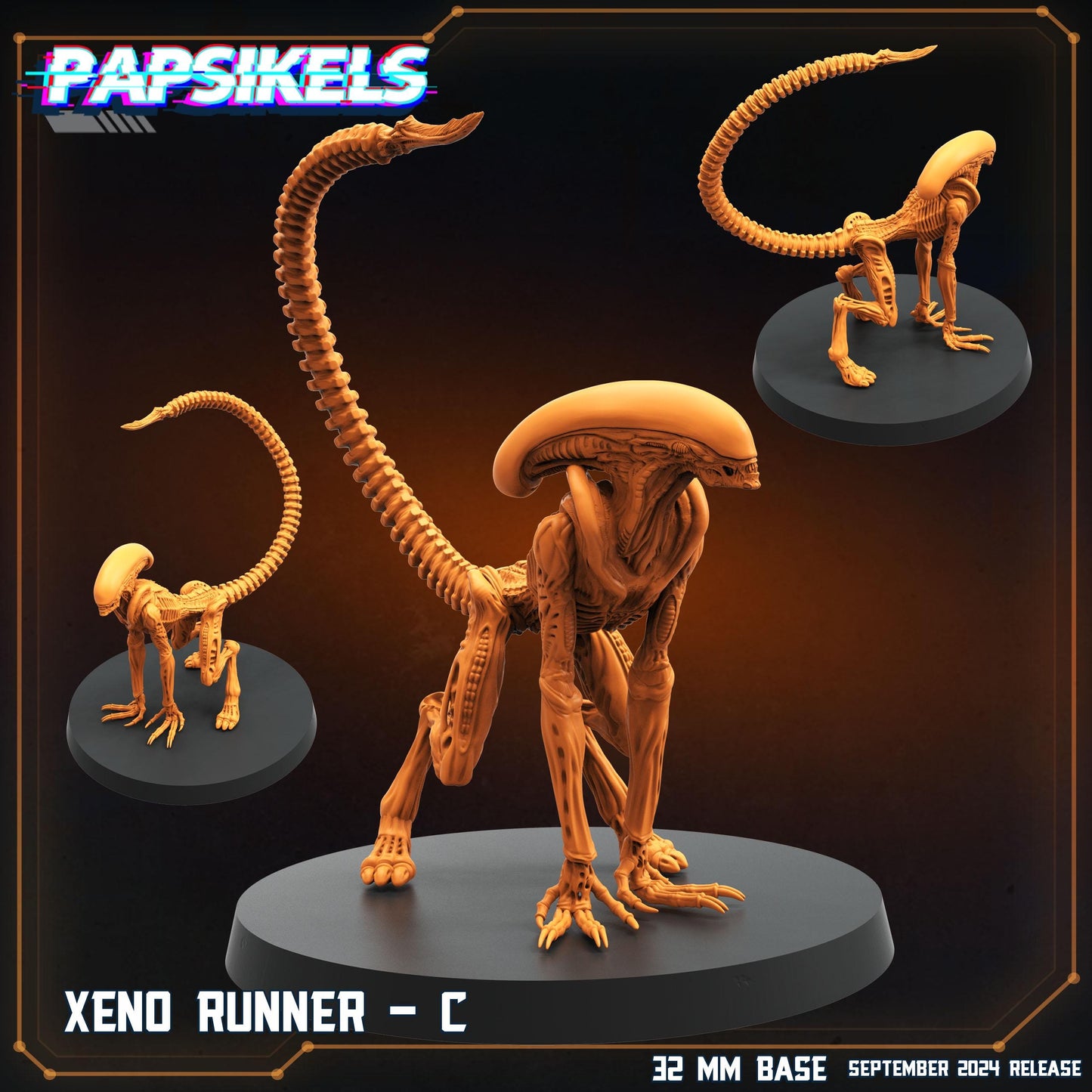 Xenos - Resin Miniature - Tabletop miniature - Fantasy Miniature - 32mm - D&D - Sci-fi Miniature - Papsikel