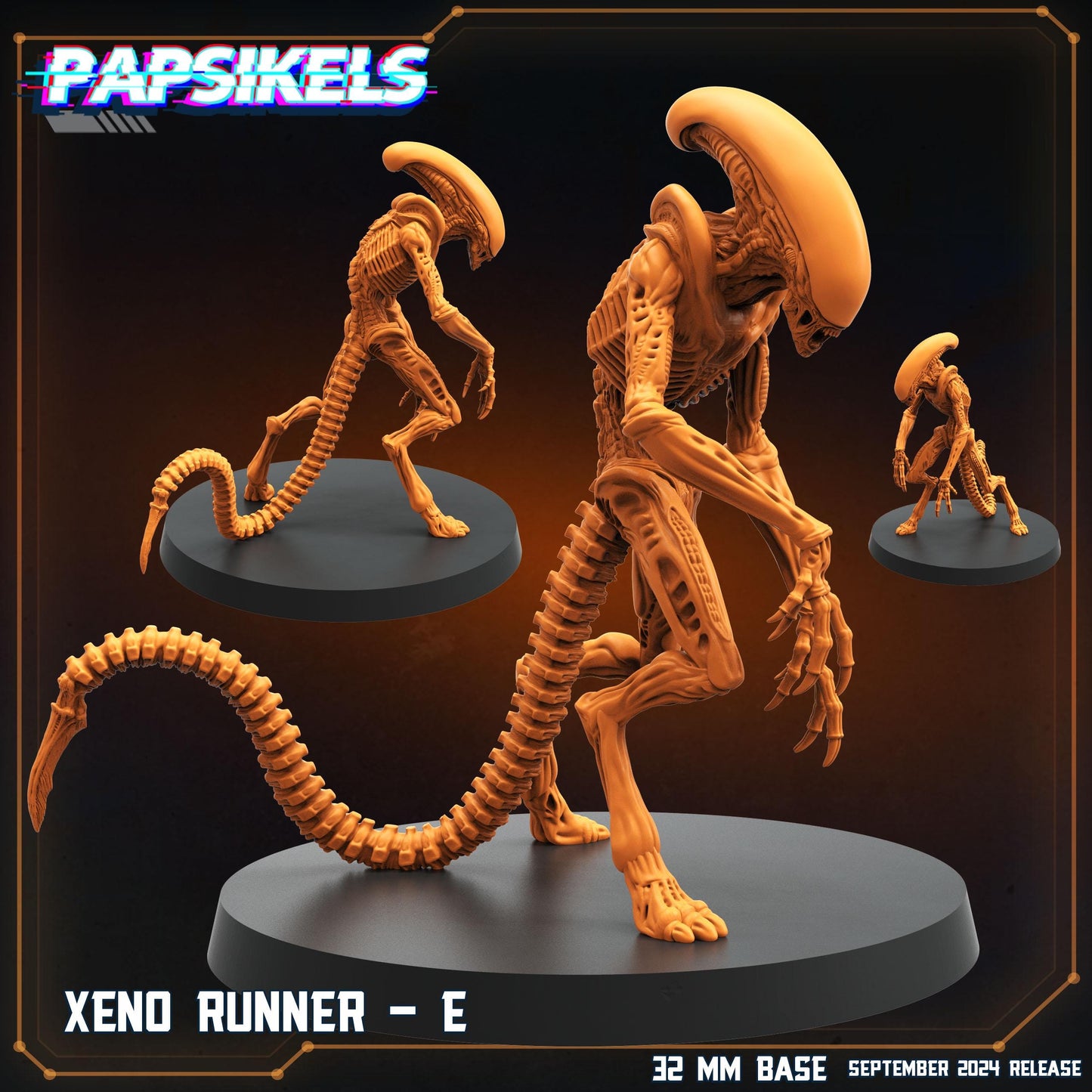 Xenos - Resin Miniature - Tabletop miniature - Fantasy Miniature - 32mm - D&D - Sci-fi Miniature - Papsikel