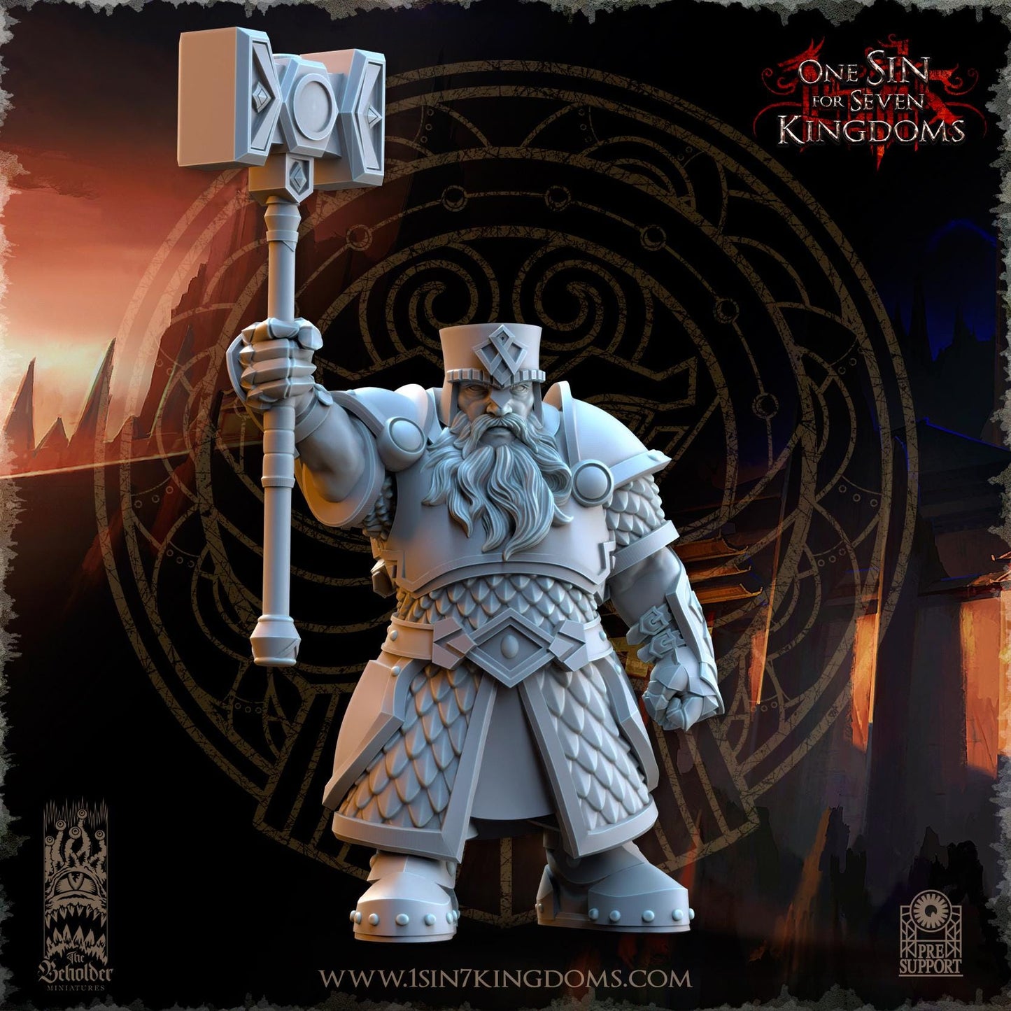 Dwarven Kingdom - 3D Printed Miniature - Fantasy Miniature -Tabletop  Miniature - Tabletop Miniature - D&D - DnD