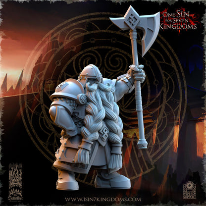Dwarven Kingdom - Legion of ancient warriors - 3D Printed Miniature - Fantasy Miniature -Tabletop  Miniature - Tabletop Miniature - D&D -