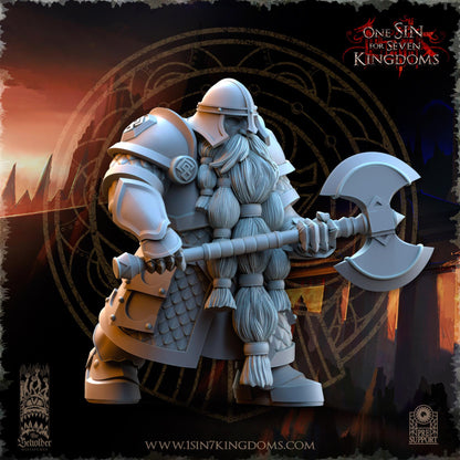 Dwarven Kingdom - Legion of ancient warriors - 3D Printed Miniature - Fantasy Miniature -Tabletop  Miniature - Tabletop Miniature - D&D -