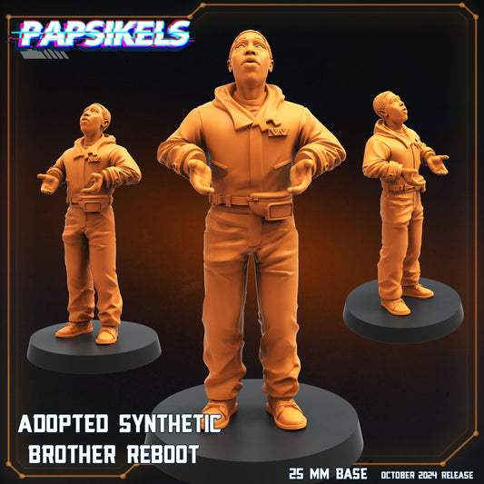 Adopted Brothers - Resin Miniature - Tabletop miniature - Fantasy Miniature - 32mm - D&D Sci-fi Miniature - Papsikel