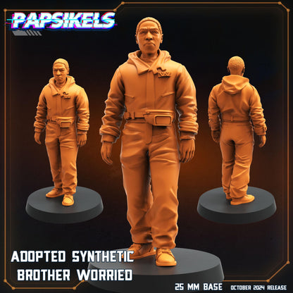 Adopted Brothers - Resin Miniature - Tabletop miniature - Fantasy Miniature - 32mm - D&D Sci-fi Miniature - Papsikel