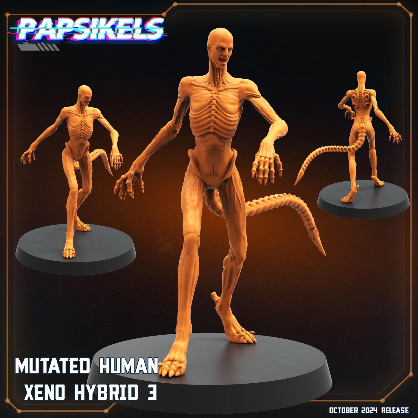 Mutated Xeno Hybrids - Resin Miniature - Tabletop miniature - Fantasy Miniature - 32mm - D&D Sci-fi Miniature - Papsikel