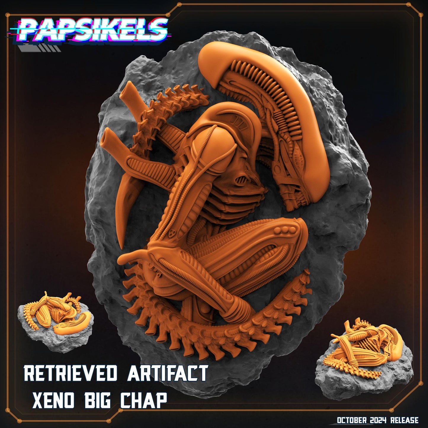 Xeno Big Chap  -  Resin Miniature - Tabletop  miniature - Fantasy Miniature - 32mm - D&D Sci-fi Miniature - Papsikel