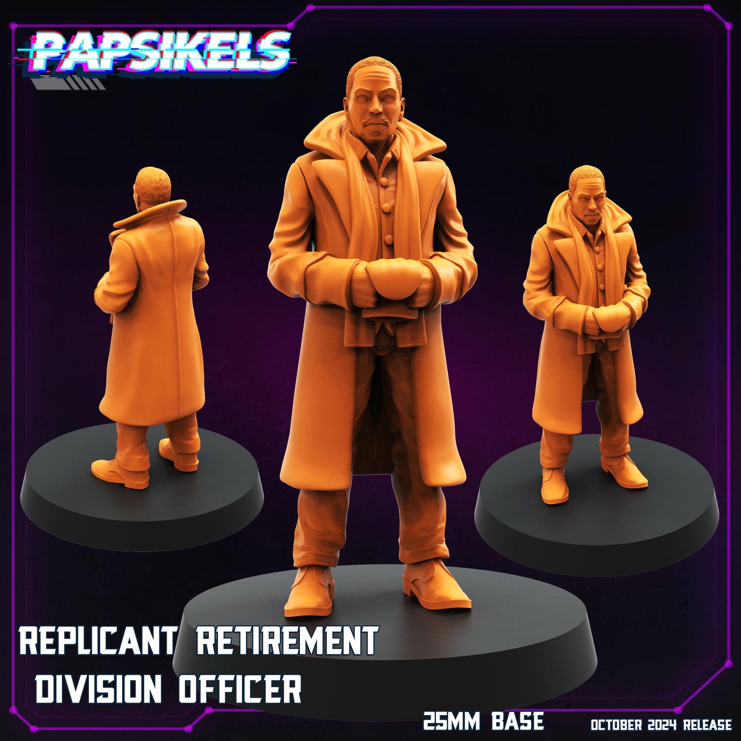 Replicant Division  -  Resin Miniature - Tabletop  miniature - Fantasy Miniature - 32mm - D&D Sci-fi Miniature - Papsikel