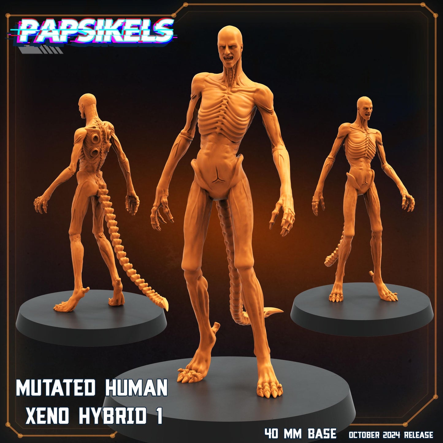 Mutated Xeno Hybrids - Resin Miniature - Tabletop miniature - Fantasy Miniature - 32mm - D&D Sci-fi Miniature - Papsikel