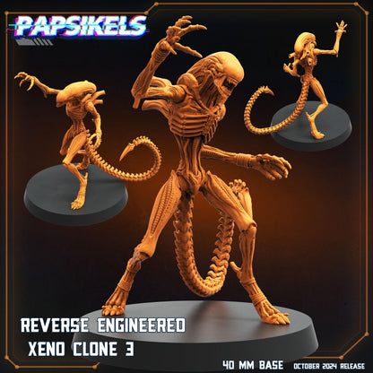 Reverse Xeno Clones  -  Resin Miniature - Tabletop  miniature - Fantasy Miniature - 32mm - D&D Sci-fi Miniature - Papsikel