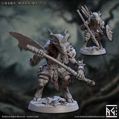 Gobor Warrior - 3D Printed Miniature - Fantasy Miniature -Tabletop  Miniature - Tabletop Miniature - D&D - Artisan Guild DnD