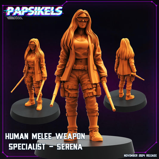 Human Weapon Specialist  -  Resin Miniature - Tabletop  miniature - Fantasy Miniature - 32mm - D&D -  Sci-fi Miniature - Papsikel