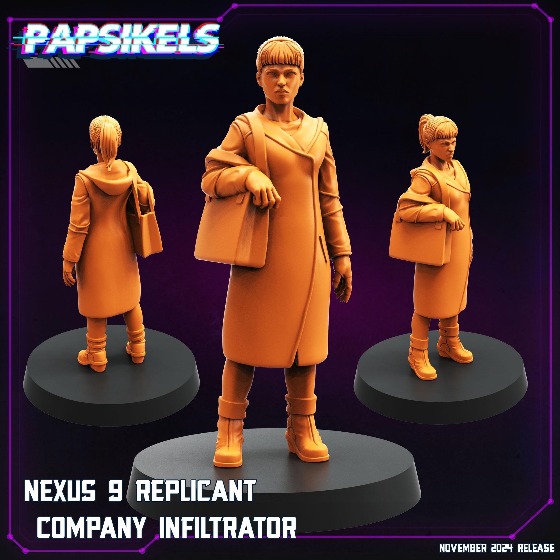 Nexus Replicants - Resin Miniature - Tabletop miniature - Fantasy Miniature - 32mm - D&D - Sci-fi Miniature - Papsikel