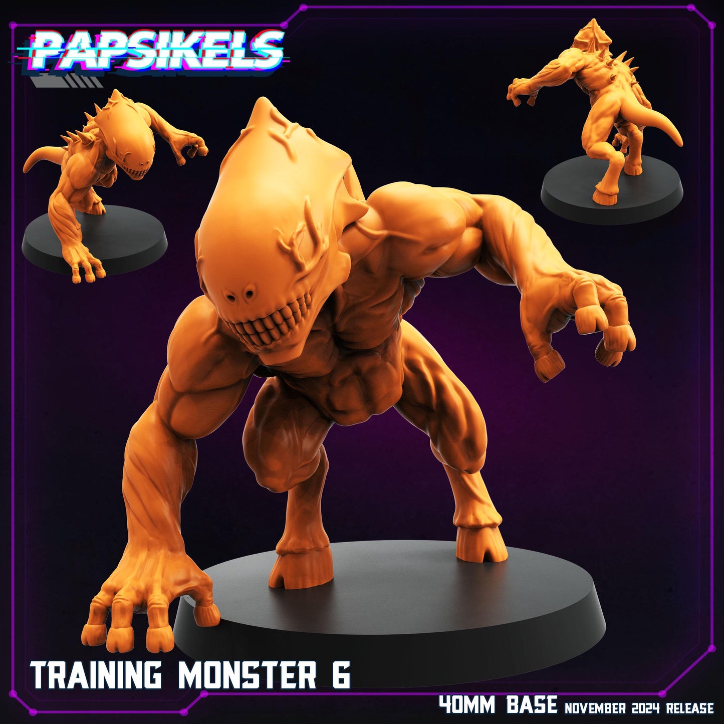 Training Monsters - Resin Miniature - Tabletop miniature - Fantasy Miniature - 32mm - D&D - Sci-fi Miniature - Papsikel