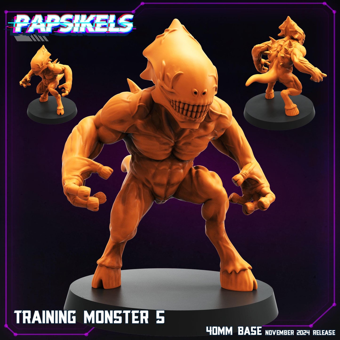 Training Monsters  -  Resin Miniature - Tabletop  miniature - Fantasy Miniature - 32mm - D&D -  Sci-fi Miniature - Papsikel