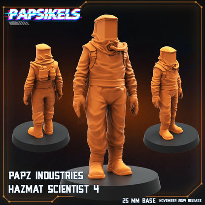 Hazmat Scientists - Resin Miniature - Tabletop miniature - Fantasy Miniature - 32mm - D&D - Sci-fi Miniature - Papsikel