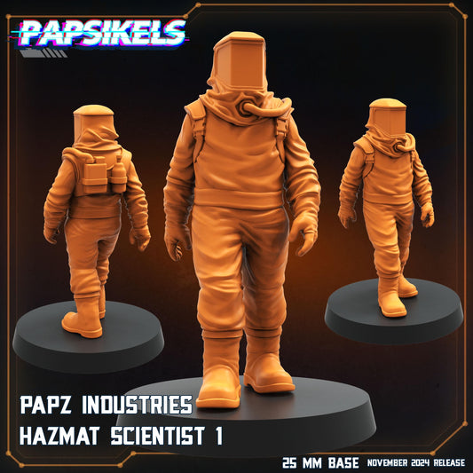 Hazmat Scientists - Resin Miniature - Tabletop miniature - Fantasy Miniature - 32mm - D&D - Sci-fi Miniature - Papsikel