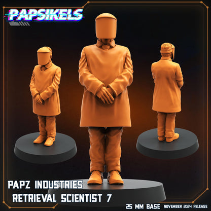 Retrieval Scientists - Resin Miniature - Tabletop miniature - Fantasy Miniature - 32mm - D&D - Sci-fi Miniature - Papsikel