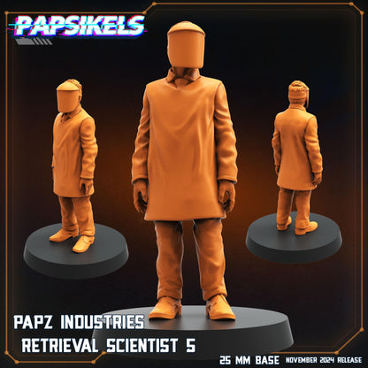 Retrieval Scientists  -  Resin Miniature - Tabletop  miniature - Fantasy Miniature - 32mm - D&D -  Sci-fi Miniature - Papsikel