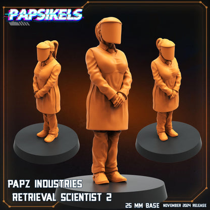 Retrieval Scientists - Resin Miniature - Tabletop miniature - Fantasy Miniature - 32mm - D&D - Sci-fi Miniature - Papsikel