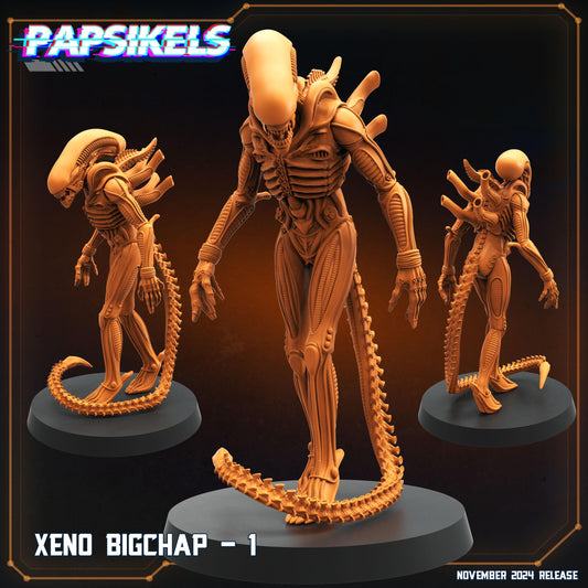 Xeno Bigchap  -  Resin Miniature - Tabletop  miniature - Fantasy Miniature - 32mm - D&D -  Sci-fi Miniature - Papsikel