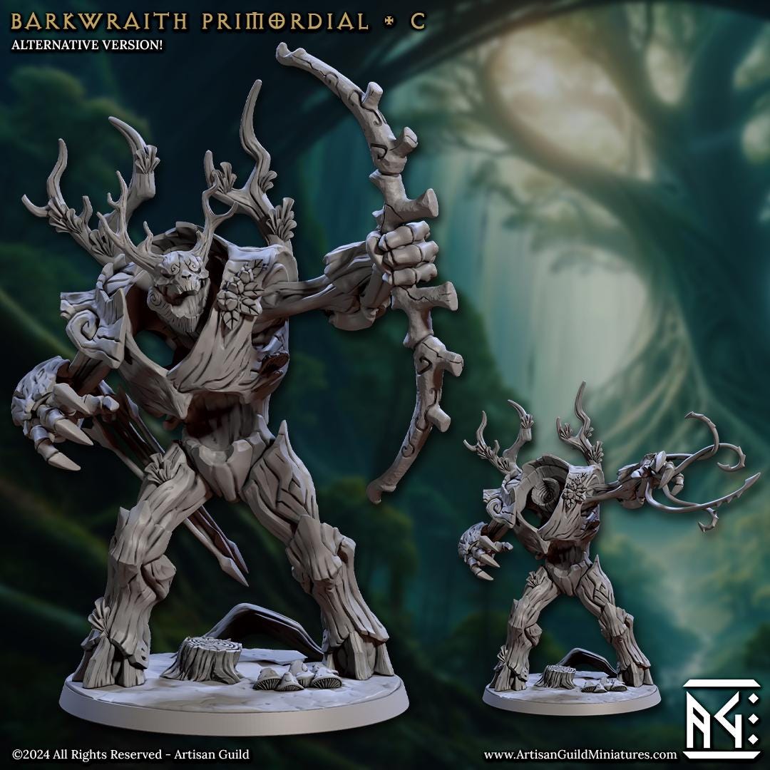 Primordial - 3D Printed Miniature - Fantasy Miniature -Tabletop  Miniature - Tabletop Miniature - D&D - Artisan Guild