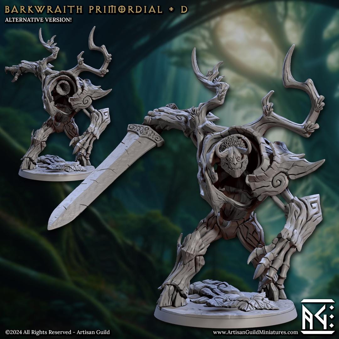 Primordial - 3D Printed Miniature - Fantasy Miniature -Tabletop  Miniature - Tabletop Miniature - D&D - Artisan Guild