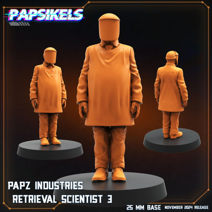 Retrieval Scientists - Resin Miniature - Tabletop miniature - Fantasy Miniature - 32mm - D&D - Sci-fi Miniature - Papsikel