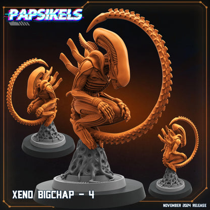 Xeno Bigchap  -  Resin Miniature - Tabletop  miniature - Fantasy Miniature - 32mm - D&D -  Sci-fi Miniature - Papsikel