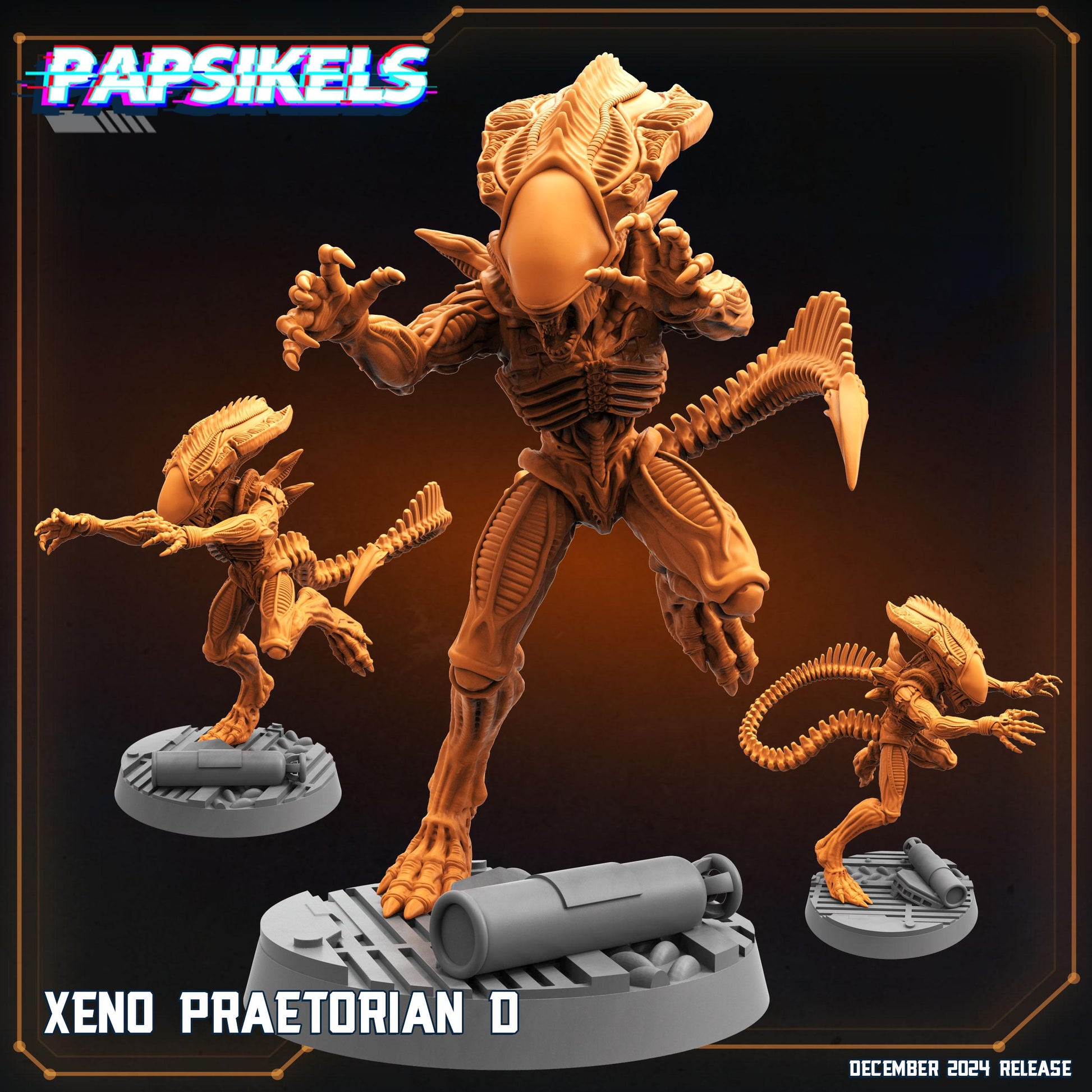 Xeno Pretorians - Resin Miniature - Tabletop miniature - Fantasy Miniature - 32mm - D&D - Sci-fi Miniature- Papsikel