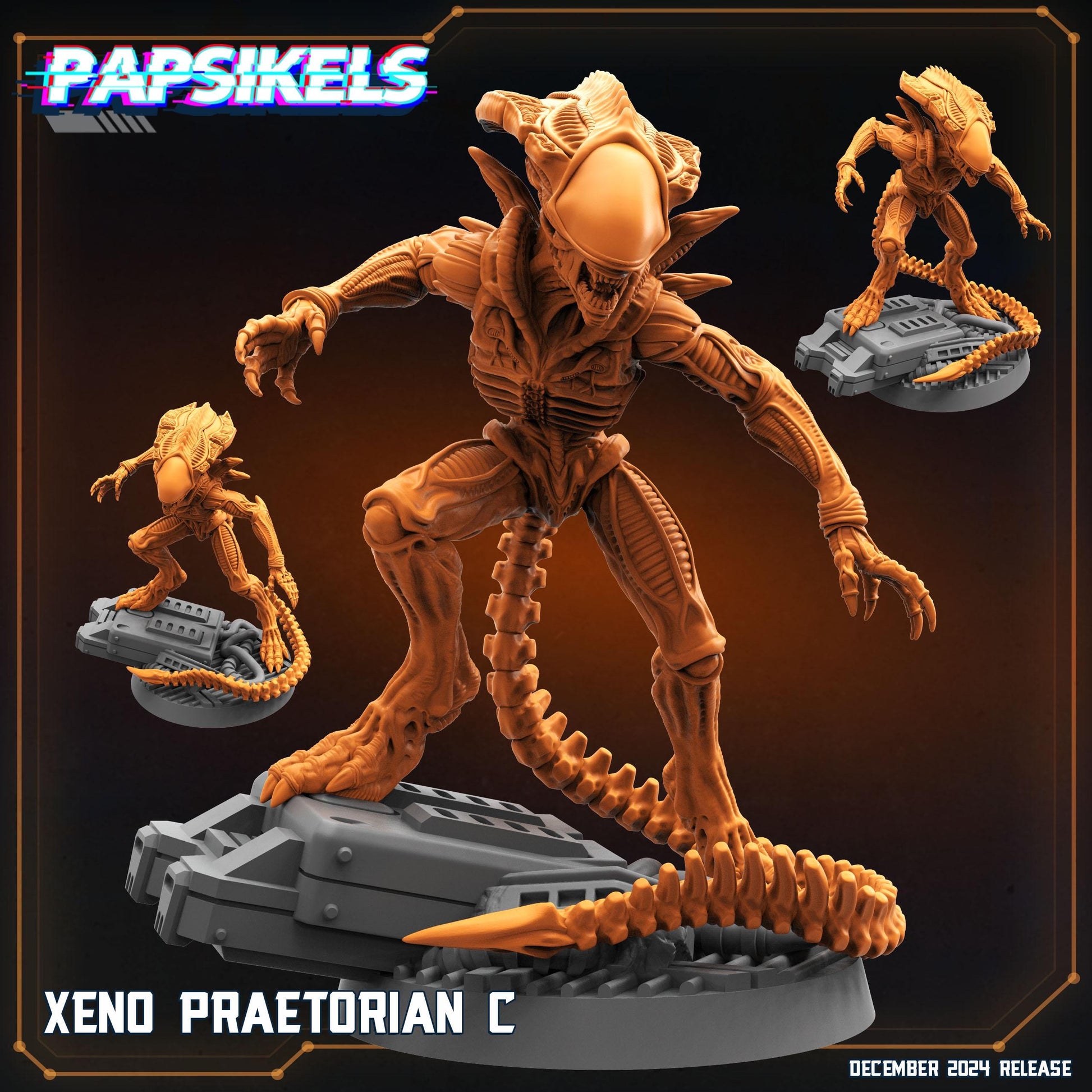 Xeno Pretorians - Resin Miniature - Tabletop miniature - Fantasy Miniature - 32mm - D&D - Sci-fi Miniature- Papsikel