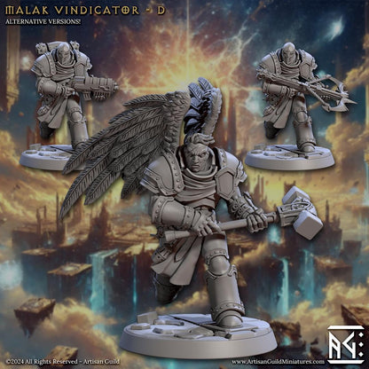 Malak Vendicators - 3D Printed Miniature - Fantasy Miniature -Tabletop Miniature - Tabletop Miniature - D&D - Artisan Guild DnD