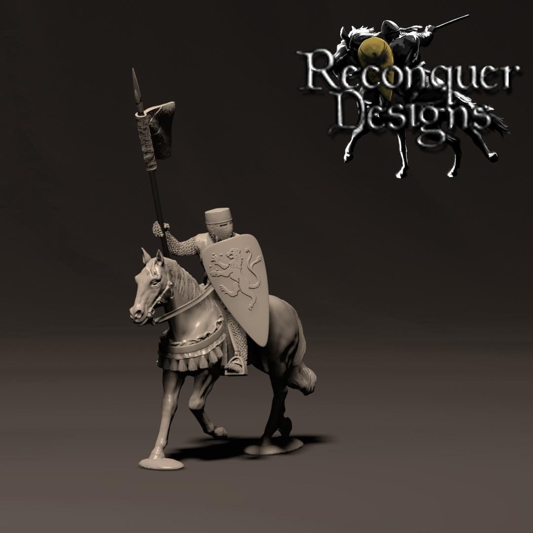 King Pero II of Aragon - Resin Miniature - Tabletop miniature - Medieval Miniature