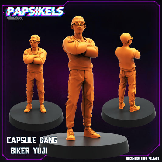 Gang Bikers - Resin Miniature - Tabletop miniature - Fantasy Miniature - 32mm - D&D - Sci-fi Miniature- Papsikel
