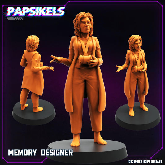 Memory designer -  Resin Miniature - Tabletop  miniature - Fantasy Miniature - 32mm - D&D -  Sci-fi Miniature- Papsikel