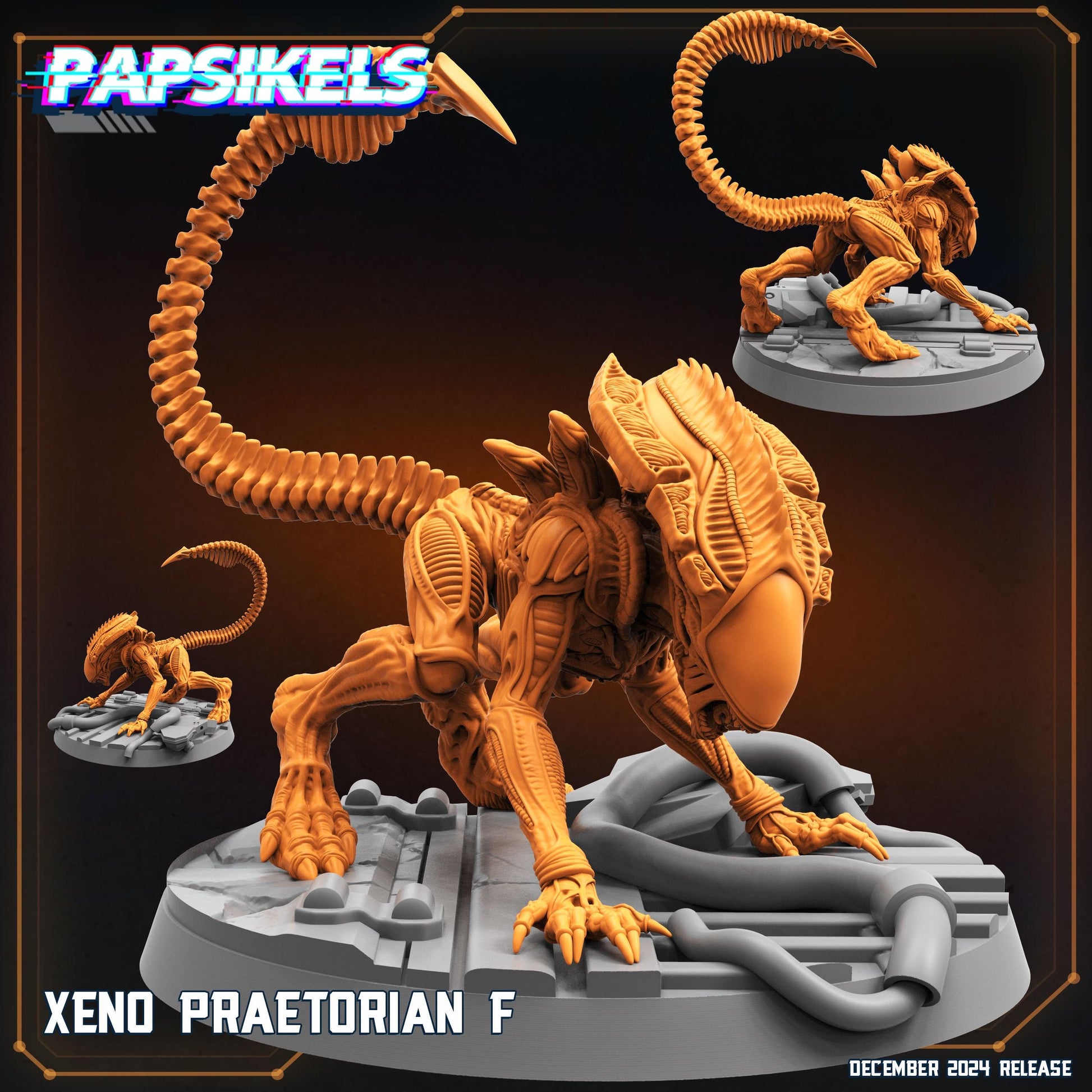 Xeno Pretorians - Resin Miniature - Tabletop miniature - Fantasy Miniature - 32mm - D&D - Sci-fi Miniature- Papsikel