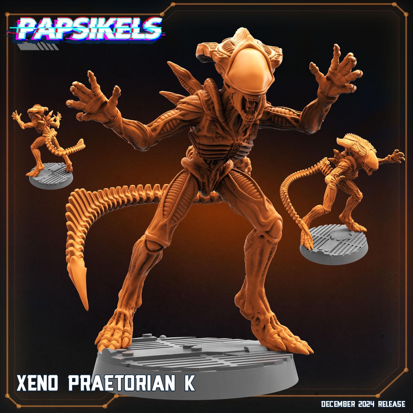 Xeno Pretorians 2 - Resin Miniature - Tabletop miniature - Fantasy Miniature - 32mm - D&D - Sci-fi Miniature- Papsikel