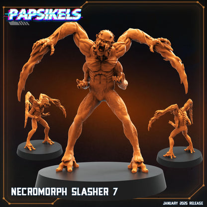 Necromorphs - 3D Printed Miniature - Sci-fi Miniature - Tabletop Miniature - D&D - Papsikel
