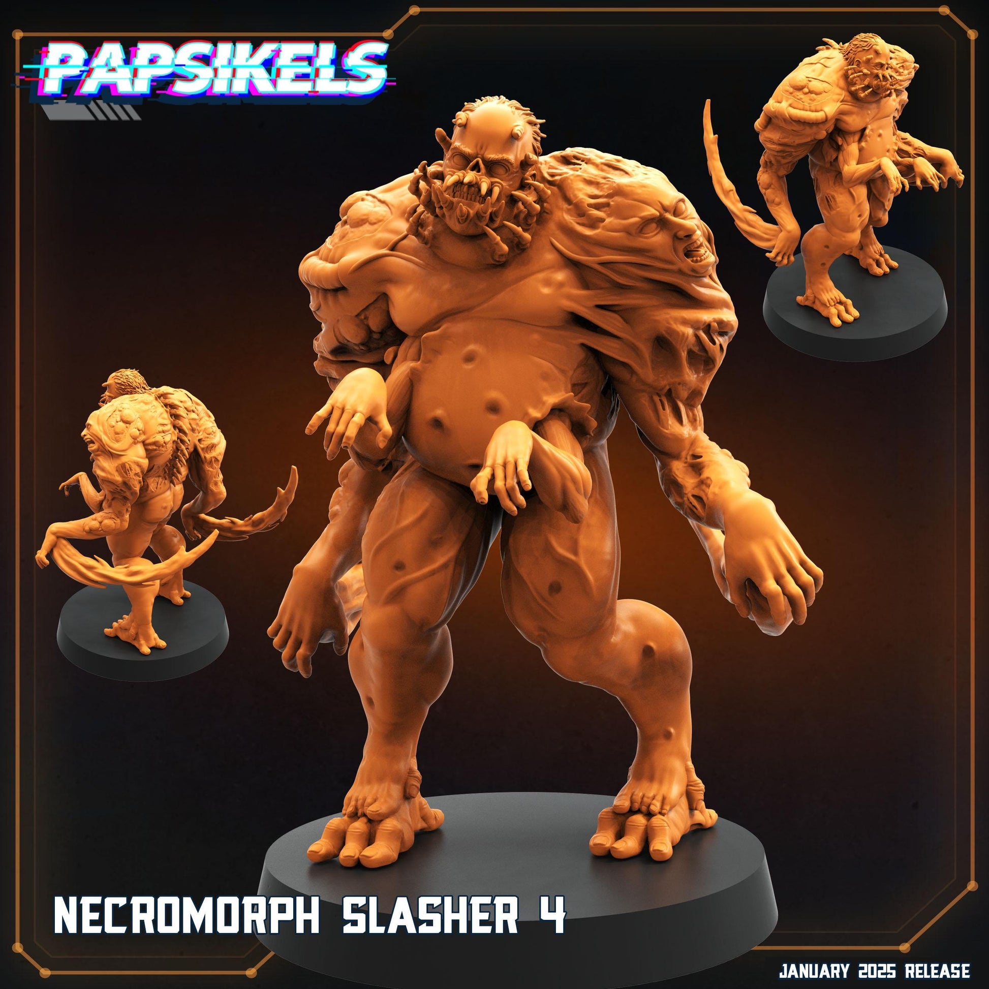 Necromorphs - 3D Printed Miniature - Sci-fi Miniature - Tabletop Miniature - D&D - Papsikel