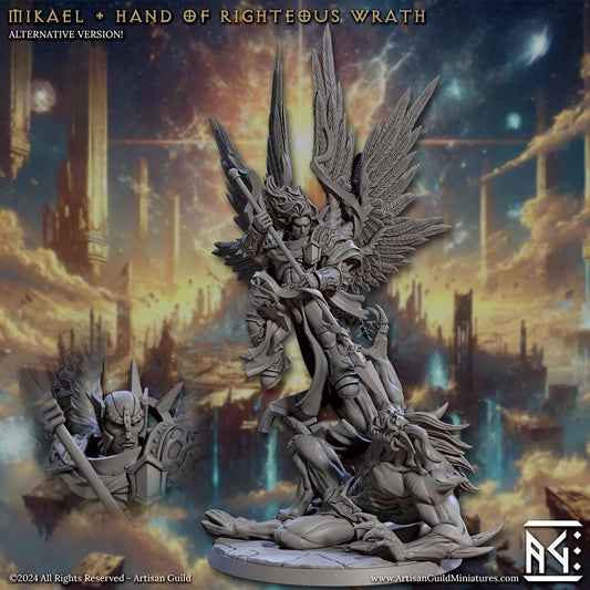 Mikael - 3D Printed Miniature - Fantasy Miniature -Tabletop  Miniature - Tabletop Miniature - D&D - Artisan Guild DnD