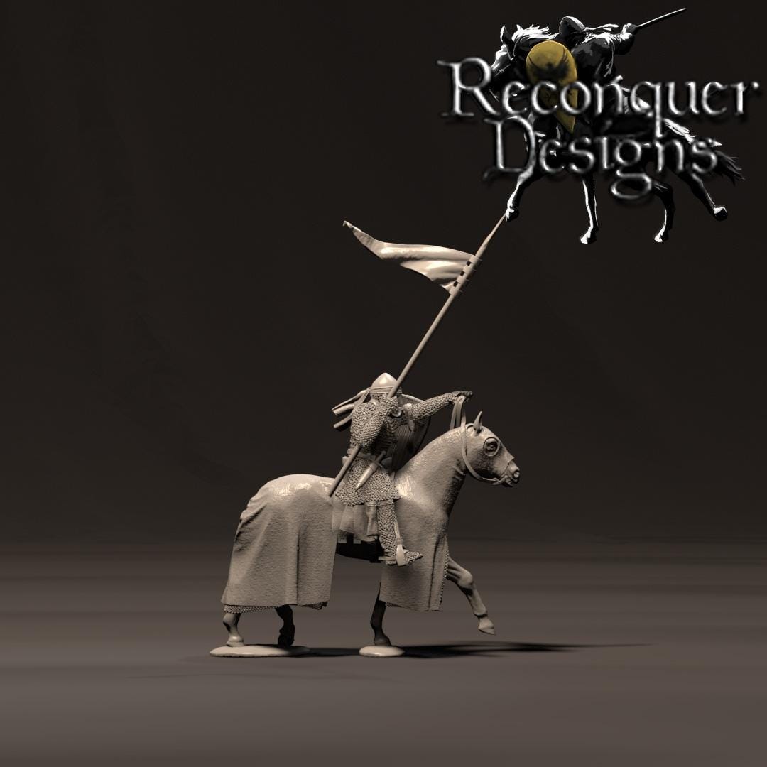 Simon de Monfort - Resin Miniature - Tabletop miniature - Medieval Miniature