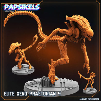 Xeno Pretorian - 3D Printed Miniature - Sci-fi Miniature - Tabletop Miniature - D&D - Papsikel